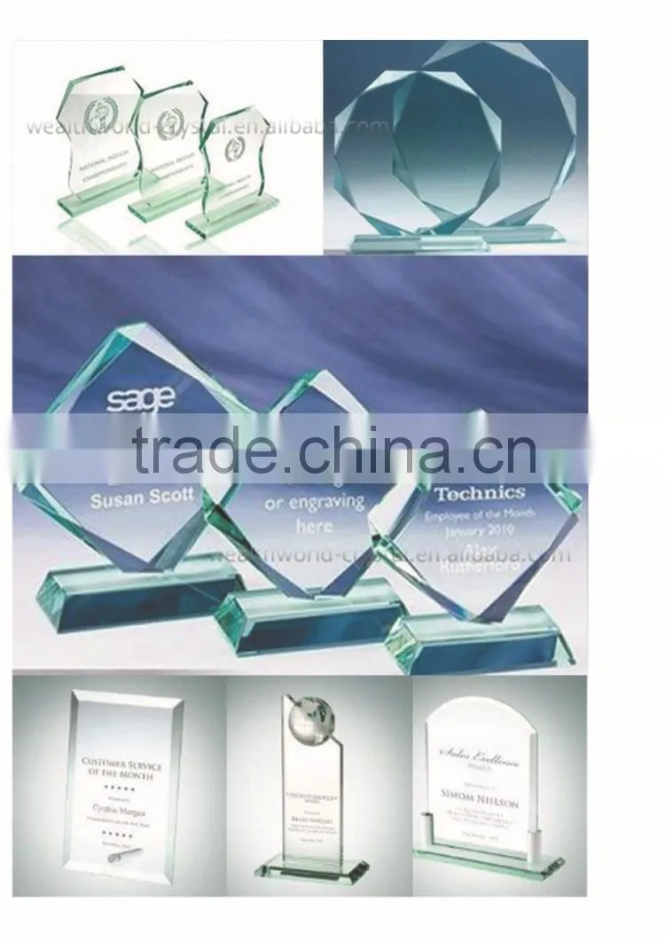 new design crystal trophy and awards
