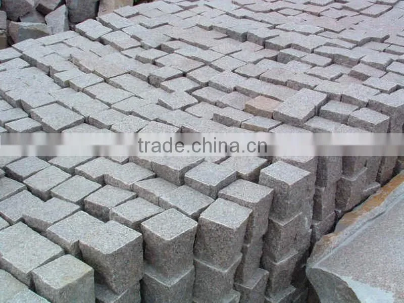 G654 Flamed Granite Cube Stones