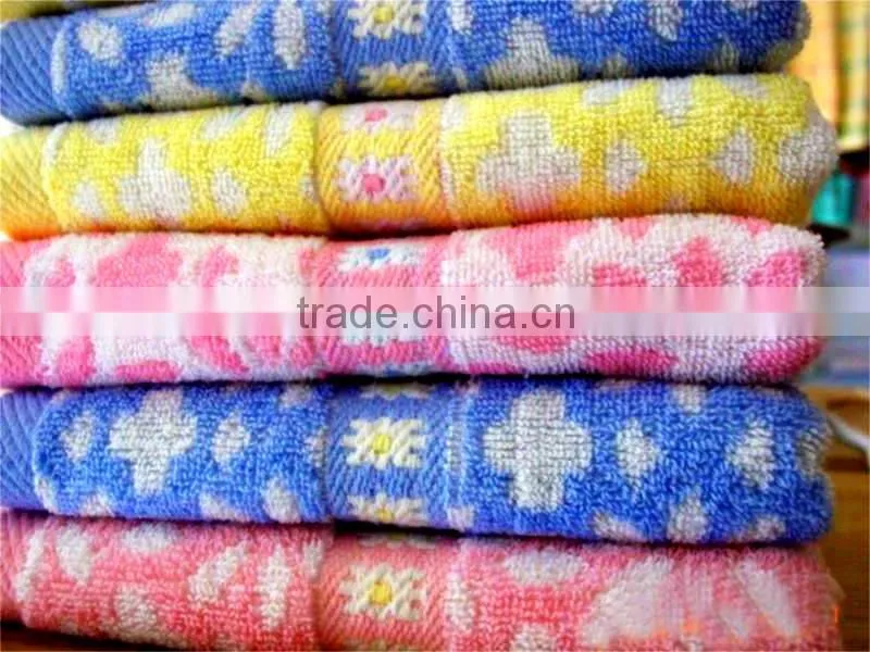 100% cotton material children face towel soft material from factory