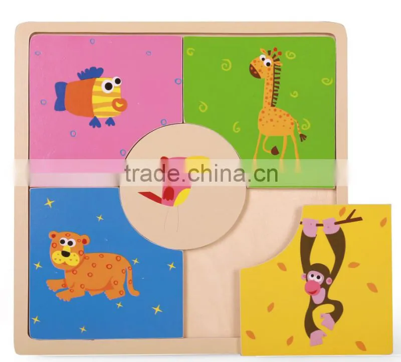 2014 popular child toys silk screen printing 21 pcs car bus plane boat design custom jigsaw puzzle