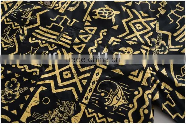 100% cotton shirt hawaiian theme party costumes hawaiian fabric hawaiian shirt