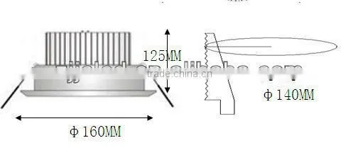 super bright 18*1W Ceiling LED Lights