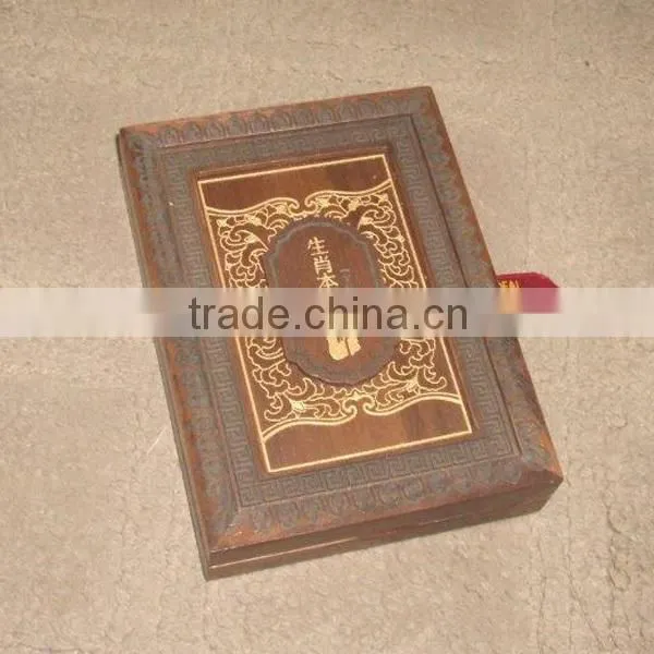 Luxury souvenirs antique wooden coin box
