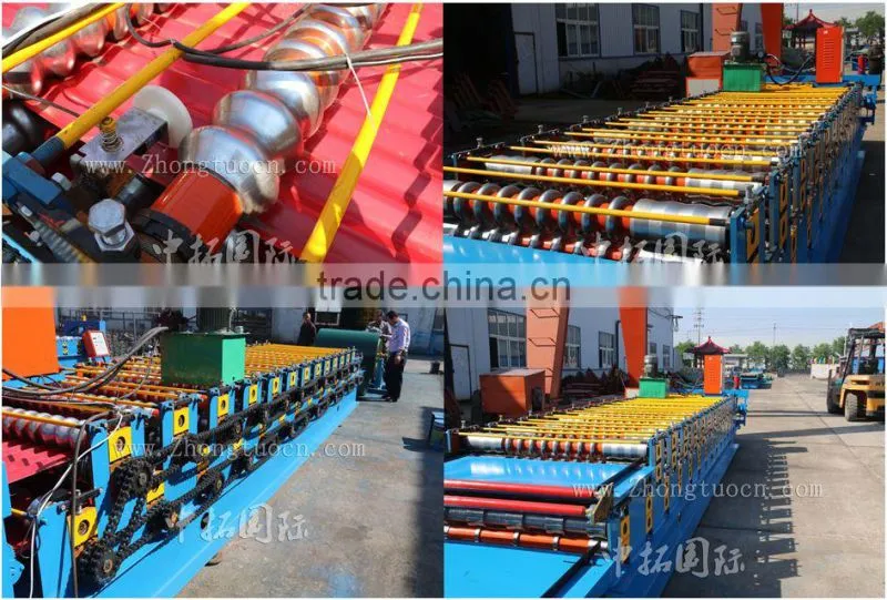 corrugated sheet metal roof making machine, Double Layer for Corrugated and Trapezoidal Roof Tile Machine