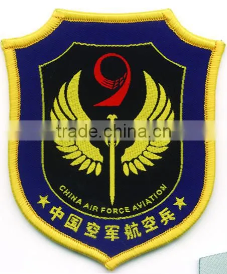 Custom good quality garment use embroidery shoulder board knot badge for uniform