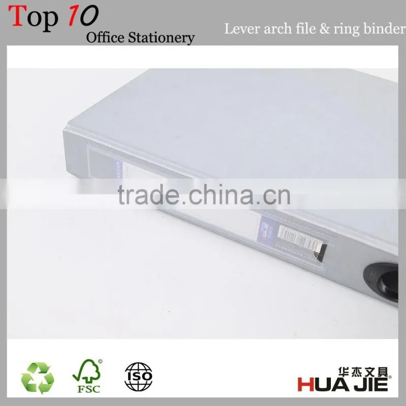 PVC cardboard lever arch file folder 2 ring binder