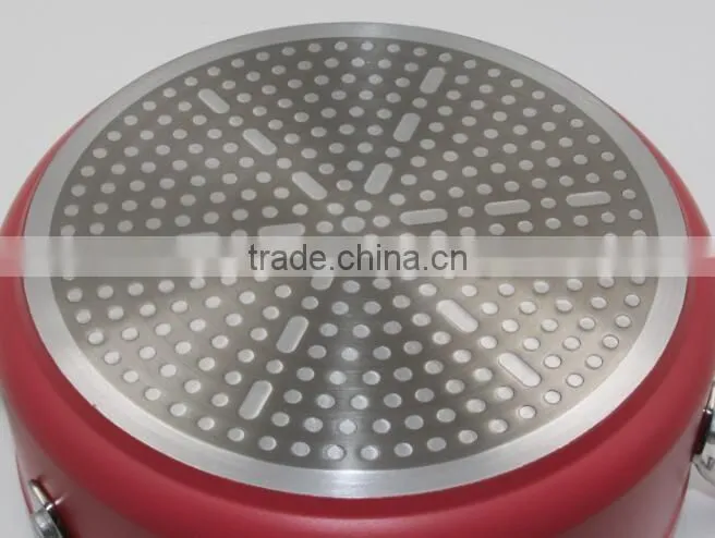 Red Non-stick Stock Pot Casserole cooking pot induction cooker Noodle Pot Soup pot
