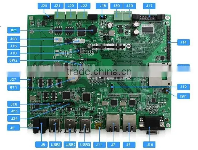Chinese manufacturer A7 embedd Linux blutooth module 3G board with WIFI circuit board