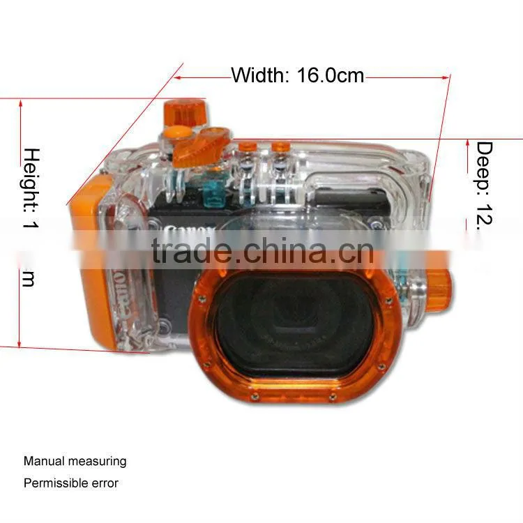 underwater 40M waterproof camera case for Conon S100
