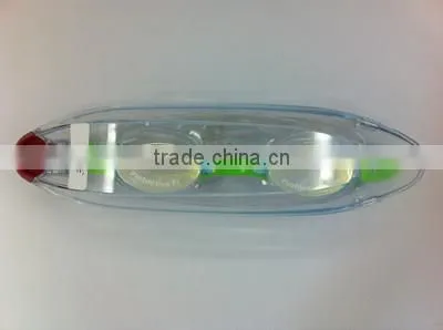 Custom competition swimming goggles in blue lens , triathlon swimming goggles , waterproof swimming goggles