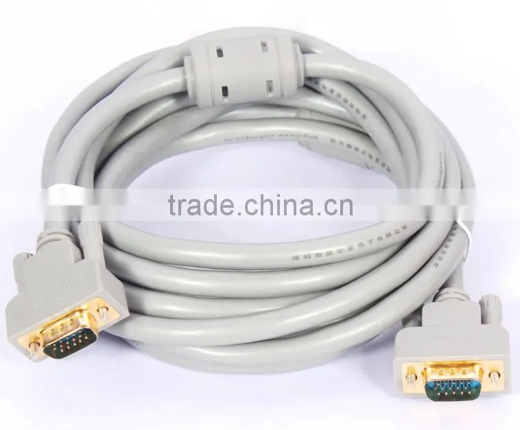Xinya factory best price New 1.5m 3m VGA Cable Male to Male Extension Monitor Cable