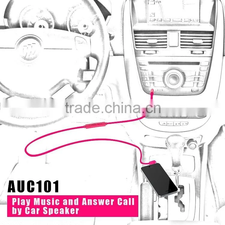 High Grade 3.5mm Jack Audio Video Cable with Volume Control