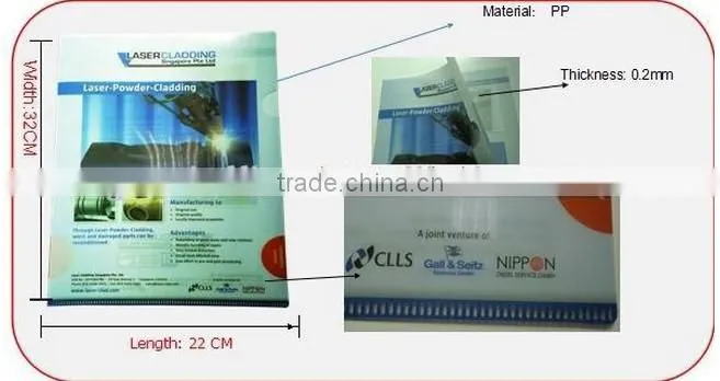 2016 new products plastic folder wholesale cheap a4 file folder
