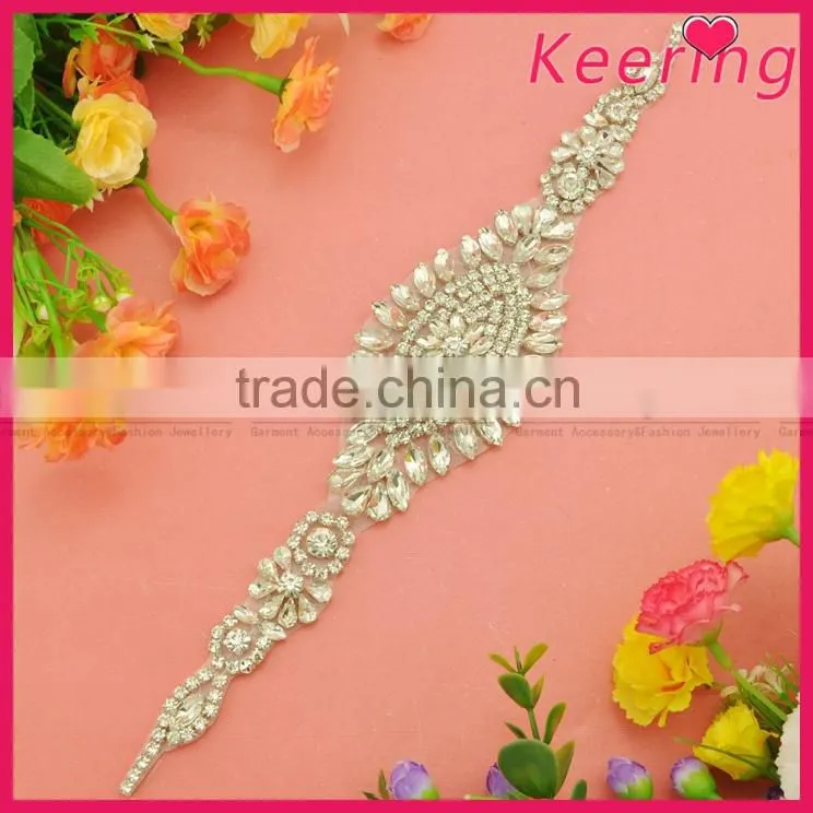 High Quality Sew On Dress Wholesales Crystal Applique WRA-790