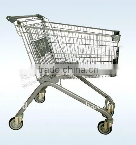 Dachang Manufacturer Supermarket Shopping Trolley Chrome, Galvanized, Electoplated