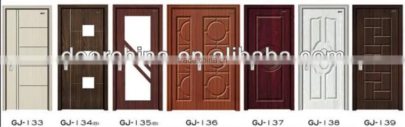 Interior PVC MDF wooden glass doors