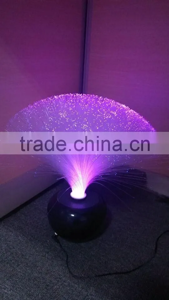 Home an Garden LED color changing table optical fiber lamp with CE and ROHS with plastic base