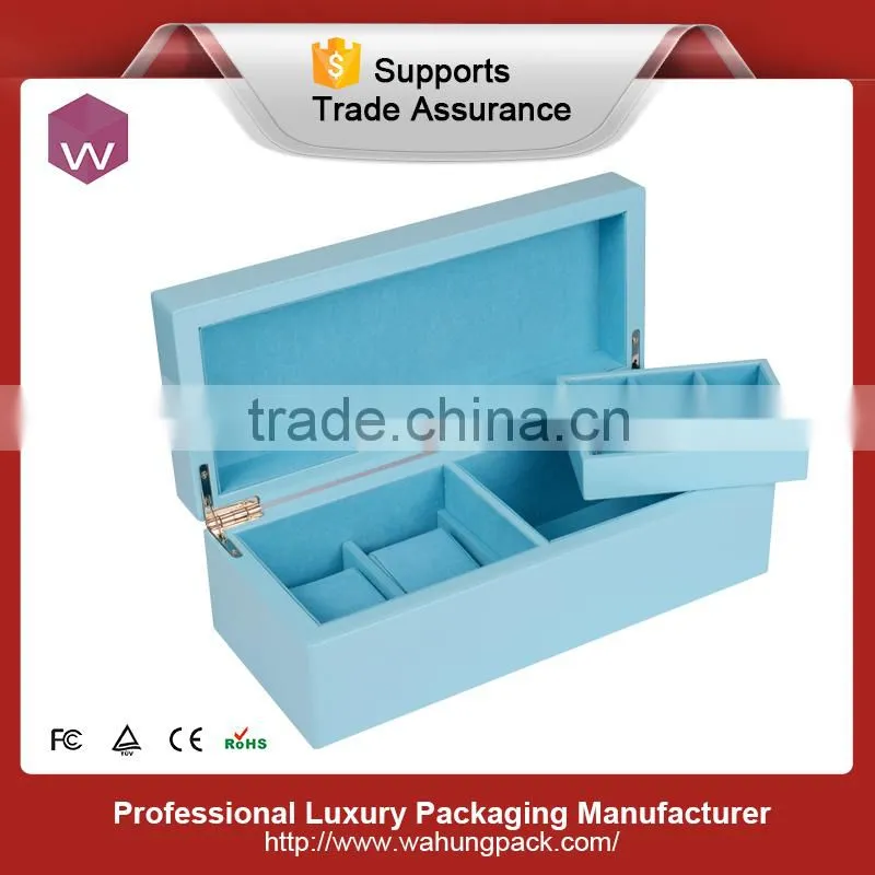 superior handcrafted wood veneer storage jewelry box