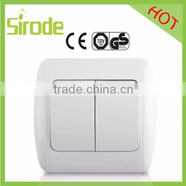 Canton Fair EUro Standard ABS/PC/Metal livolo electric material wall led light Switch with LED light