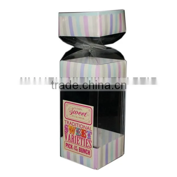 cheap oem clear pet plastic biscuit box
