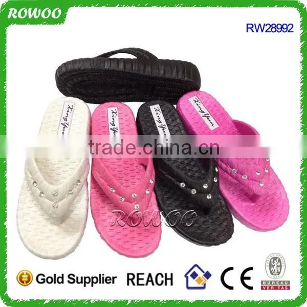 Plain Gold/Silver flip flops ladies Slipper Women Flip flops Walker Shoes