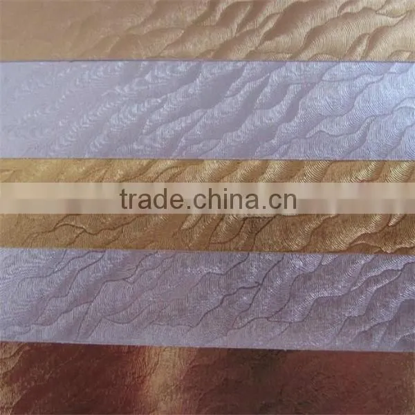 2015 embossed gold/silver aluminum foil paper for wrapping