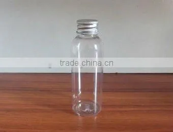 50g clear plastic bottle aluminum screw lid