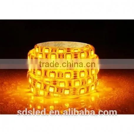 LED flexible strip light IP65 waterproof 60LED/m Yellow SMD5050 Led strip light kit