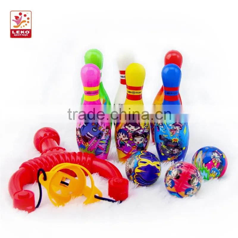 LEKO PU bowling set with colorful appearance