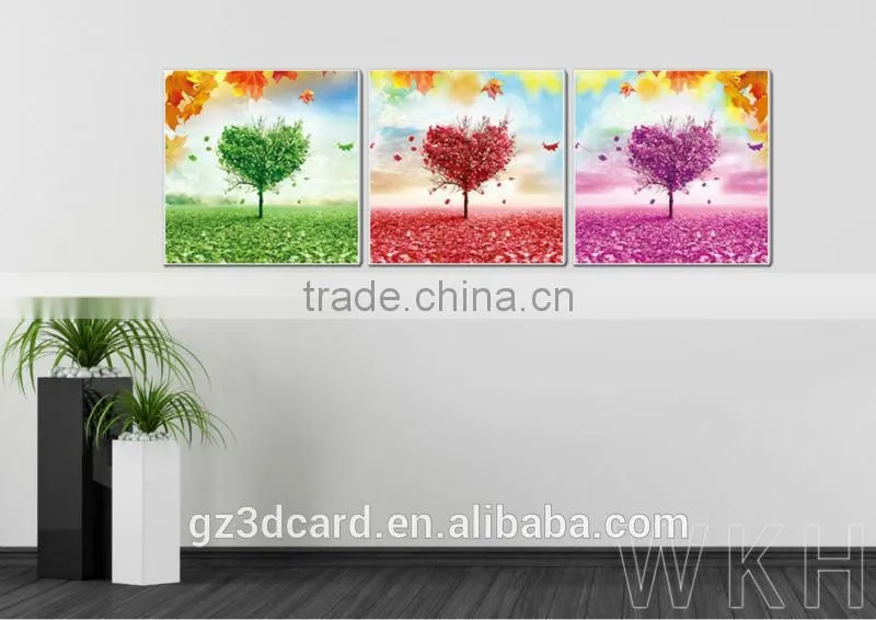 New Material PET 1.5mm No Frame Picture Decoration Images Changing Wolf 3D Picture