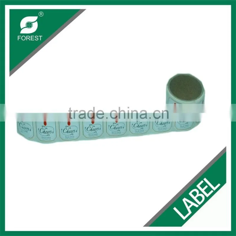 PRIVATE LABEL MANUFACTURING CUSTOM ROLL ADHESIVE LABEL, WATERPROOF SELF ADHESIVE PAPER LABEL