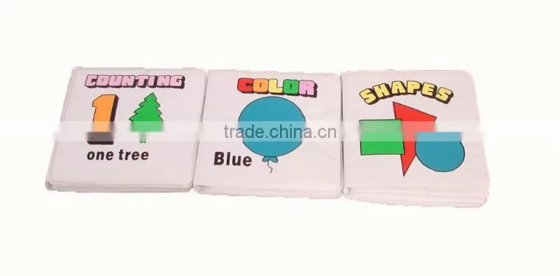 eco friendly PVC BB squeaker water proof plastic baby bath book early education toys