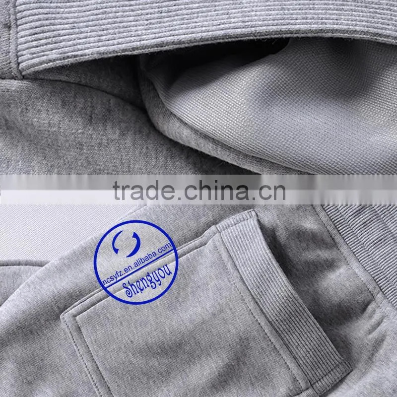 Custom blank grey jogger pants for men