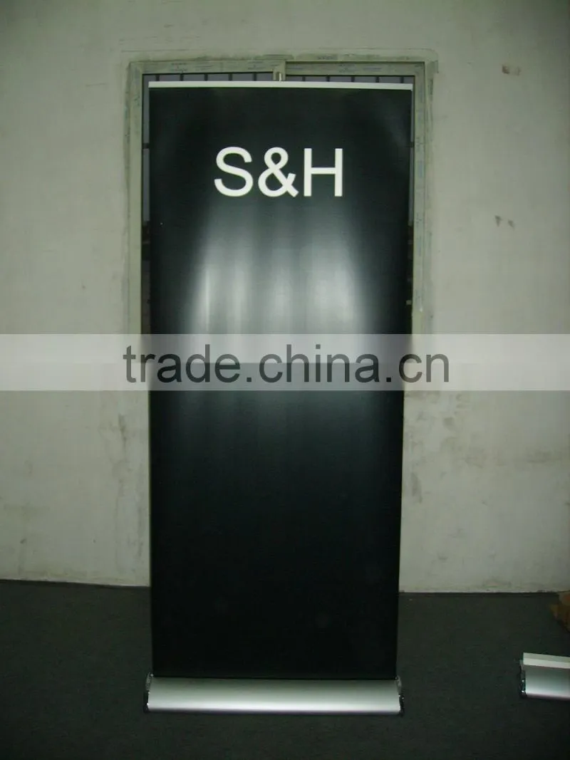 new style 2016 hot aliminium pole fibre roll up banner