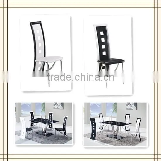Hot Sale High Back Dining Chair With White Edge