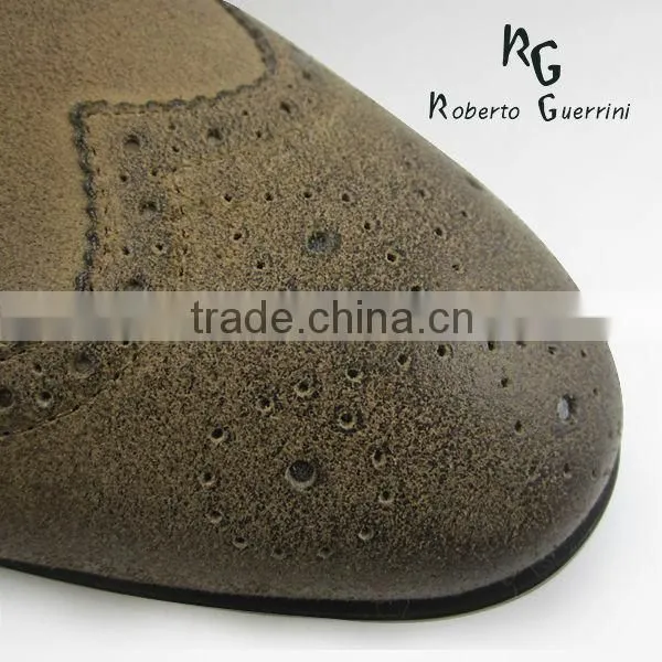 Suede leather casual dress shoe