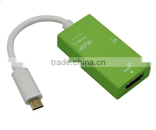 Hot sell Mydp Micro USB to HDMI cable adapter converter Slimport to HDMI Adapter Converter