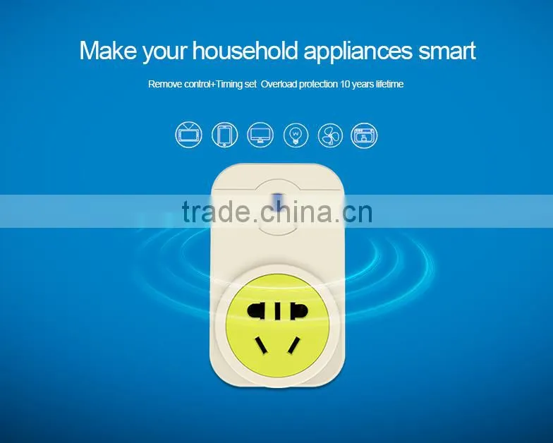 iOS Android phone Free App control Smart wifi socket plug