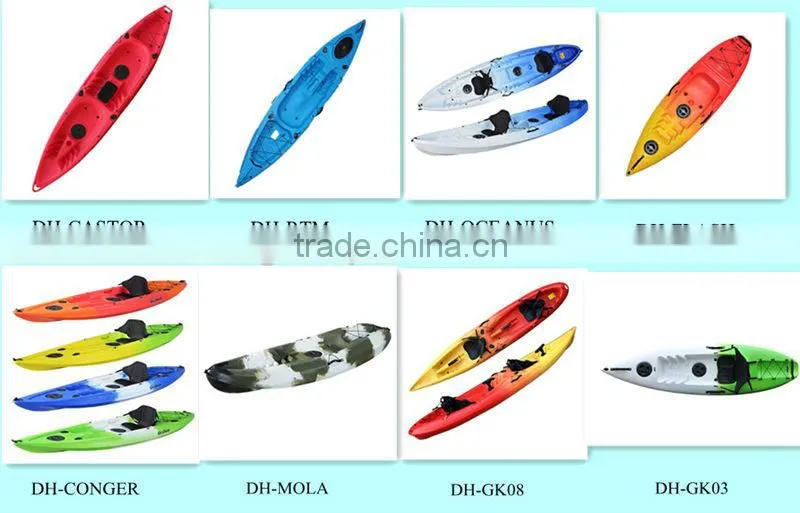 Kayak with motor for fishing with white and green mixed color