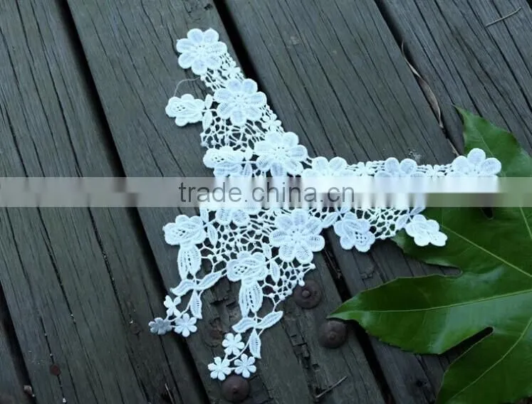 Good Quality Milk Protein Fiber Water-soluable Embroidered Lace Collar