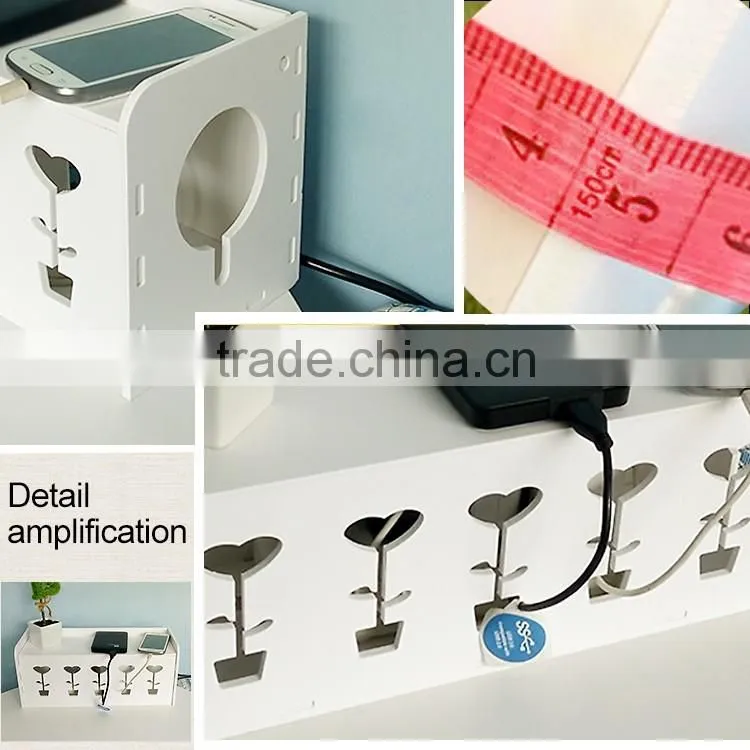 New Arrival Fashion Safety Socket Outlet Board Container Cables Storage Organizer Case Box