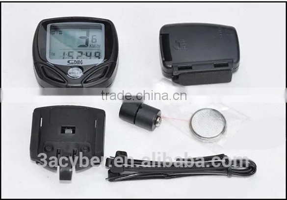 Waterproof Wireless LCD Digital Bicycle Computer Bike Cycle Speedometer Odometer Green LED Backlight