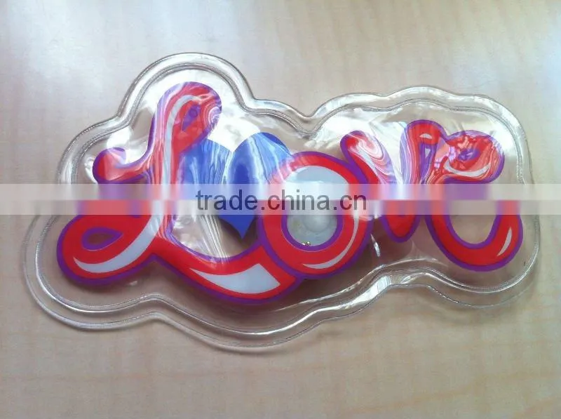 LED blinking pvc clothing cartoon patch