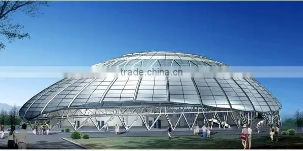 Hign quality landmark structure building Steel Structure House PVDF PTFE