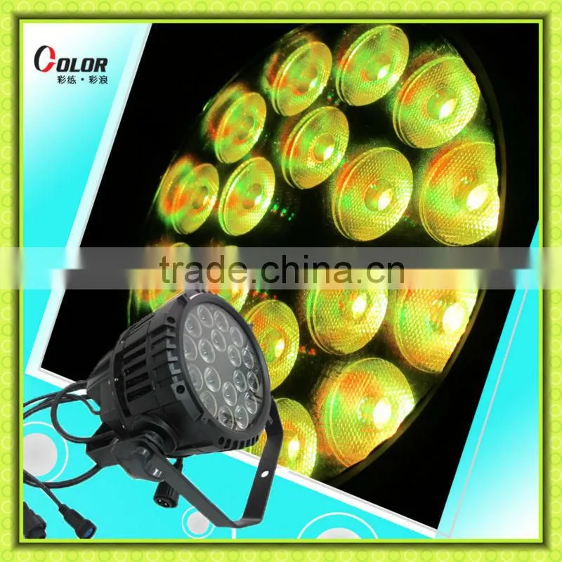 led par 64 rgbw dmx stage lighting 18*8W 4 in 1 led outdoor par light