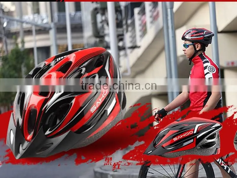 Professional Bike Helmets Outdoor Riding Sport Safety Helmet 18 hole with LED lights