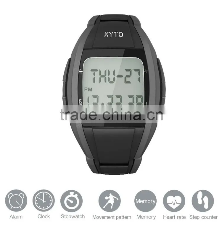 KYTO factory outlet 5.3khz wireless cycling heart rate monitor watch with belt