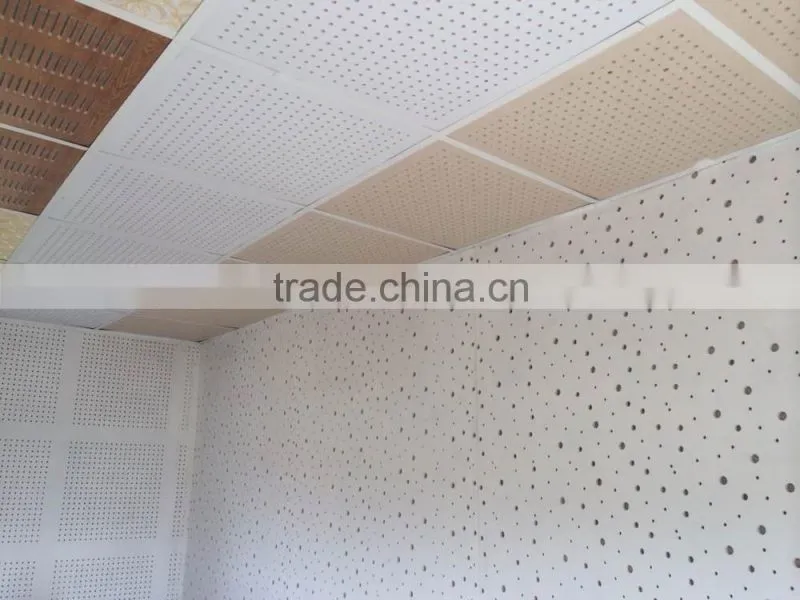big &small round cross hole perforated gypsum board tile