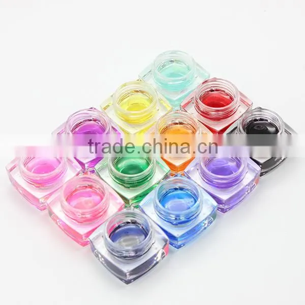 Hot sale 12colors nail solid gel uv gel set pure color nail art set