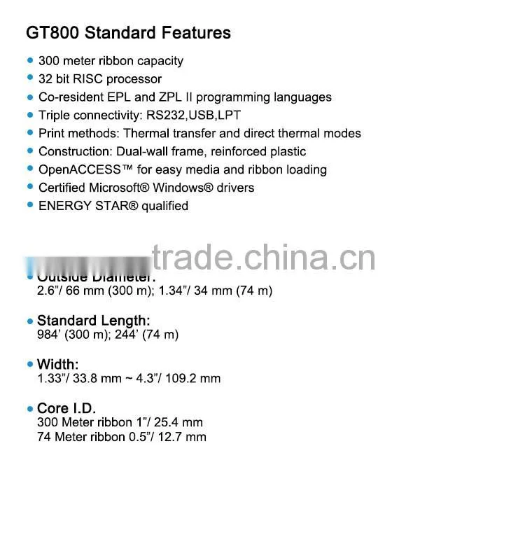 Profession zebra label printer transfer printing barcode wristband printer